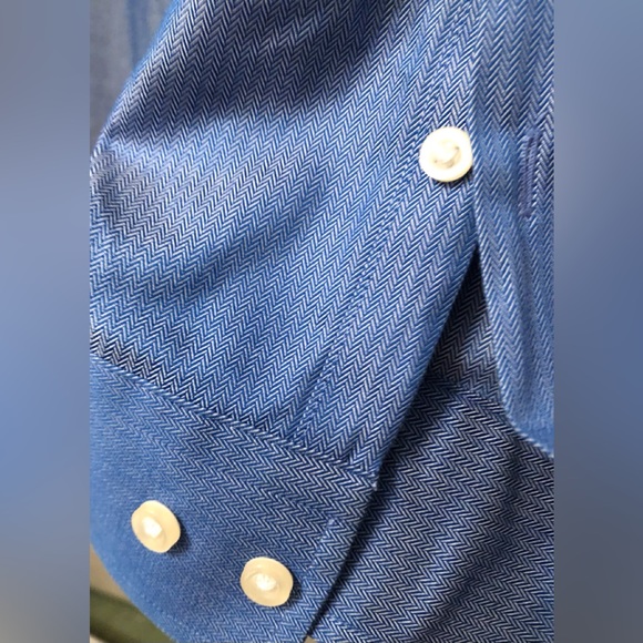 Kirkland Traditional Fit No Iron Blue Long Sleeve Shirt Mens sz 19-36/37 - Picture 7 of 9